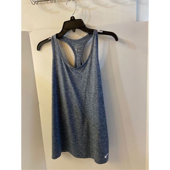 Nike Dri Fit tank Racerback large blue rn#56323 - Picture 1 of 7